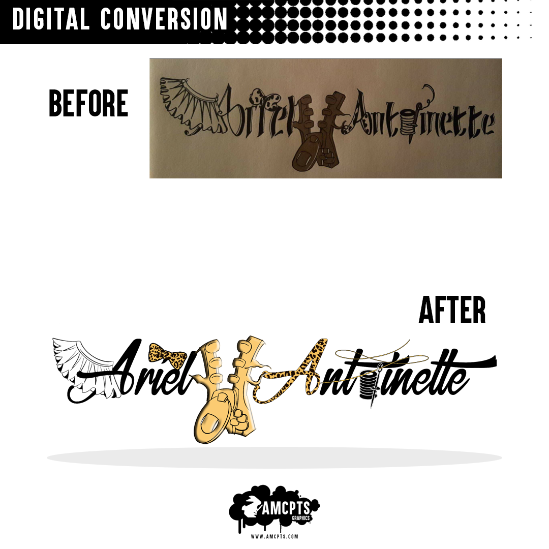 Digital Conversion (Your Drawing Turned Design)